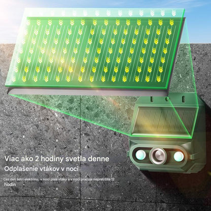 🔥🔥Repelente solar ultrasónico para animales para exteriores: puede ahuyentar pájaros y animales.