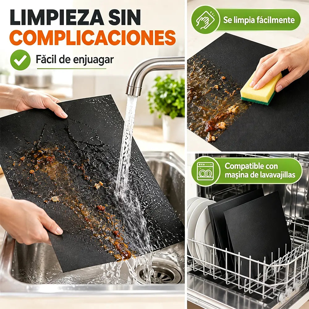 🔥🥩 Alfombrilla Antiadherente para Barbacoa | Protector Reutilizable de Alta Temperatura para BBQ, Parrilla y Horno