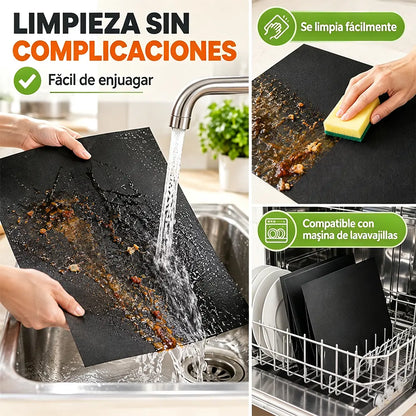 🔥🥩 Alfombrilla Antiadherente para Barbacoa | Protector Reutilizable de Alta Temperatura para BBQ, Parrilla y Horno