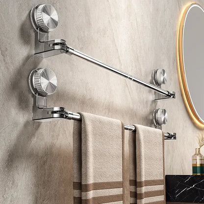 🎁Precio más bajo por tiempo limitado✨🚿Diseño ligero y sin perforaciones —Toallero retráctil con ventosa