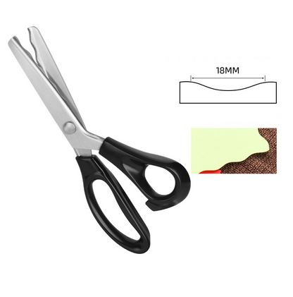 🔥✂️ Tijeras dentadas para tela, disponibles en 5 tamaños.