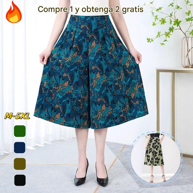 ❤️【M-5XL】Pantalones holgados estampados de cintura alta nuevos de 2026