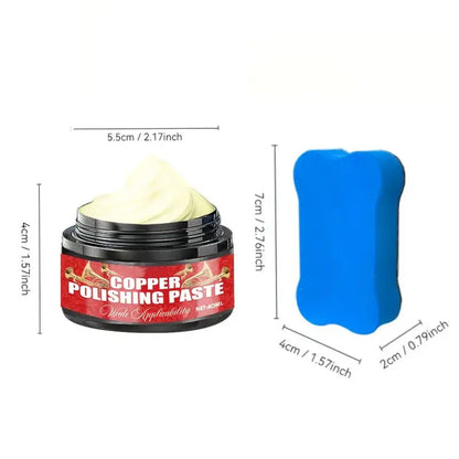 [3 Botellas] Pasta para pulir metales (con esponja)