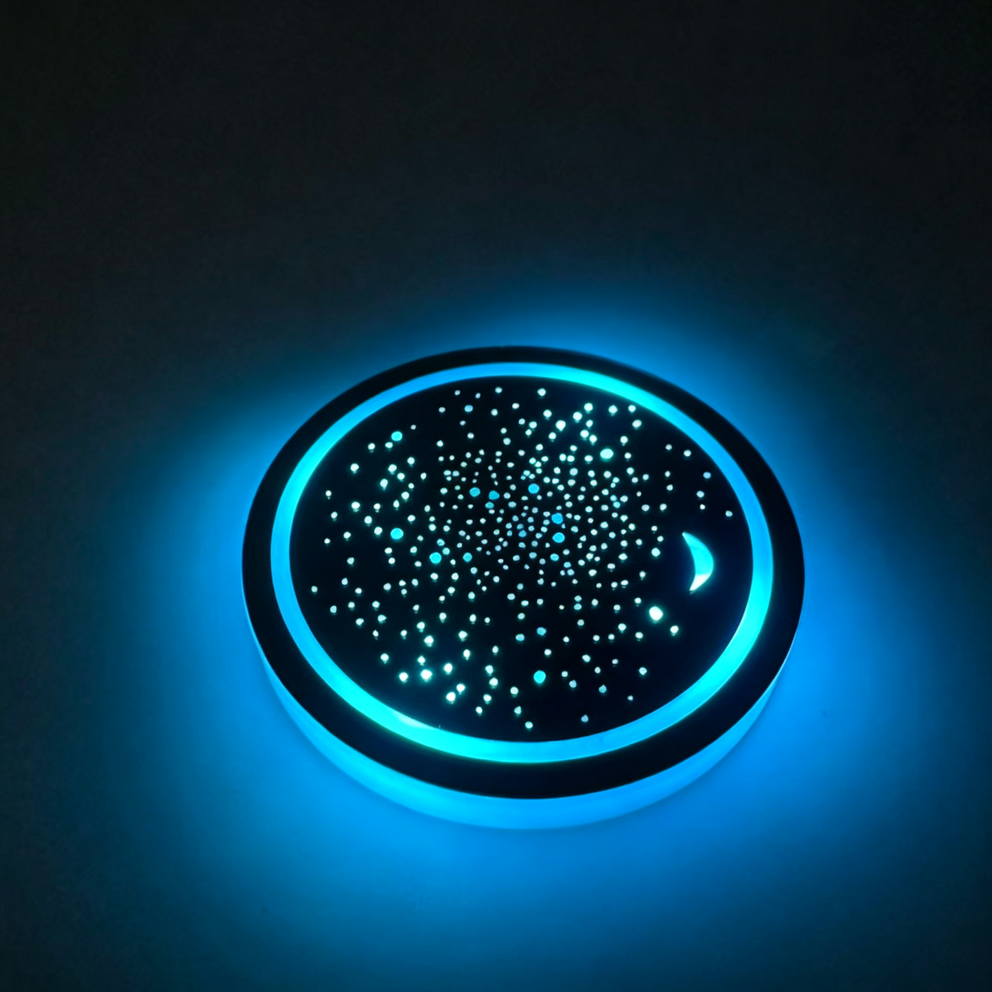【3 artículos por 27 euros】🚗💡Posavasos coloridos para el interior del coche con luces LED