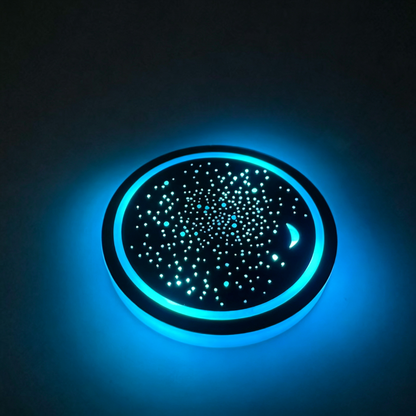 【3 artículos por 27 euros】🚗💡Posavasos coloridos para el interior del coche con luces LED