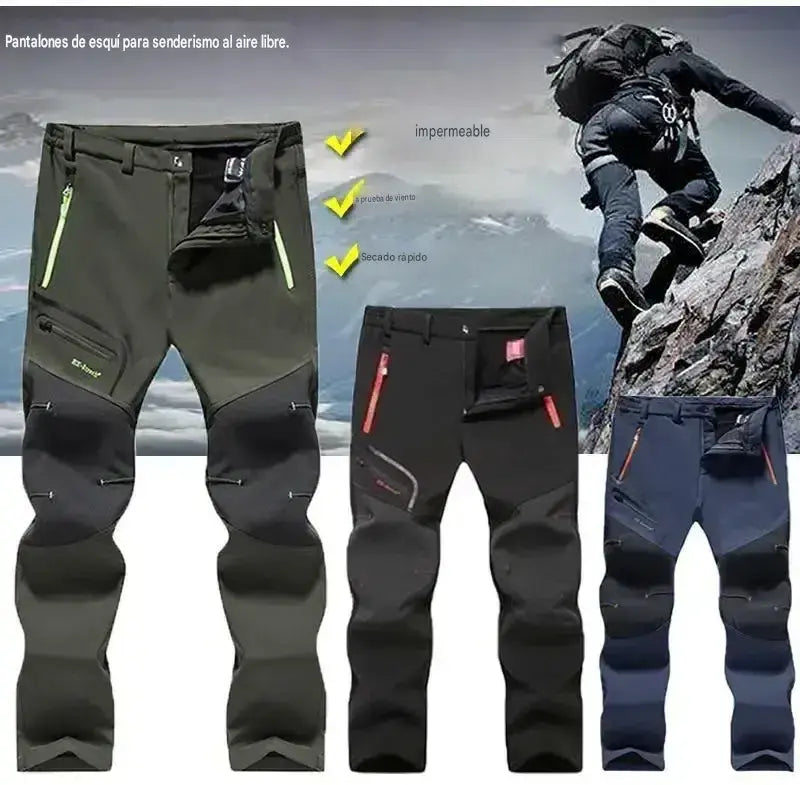 🏃‍♂️【S–5XL】Nuevos pantalones de exterior para hombre (otoño/invierno 2026) – Cálidos, con forro polar, impermeables y cortavientos.