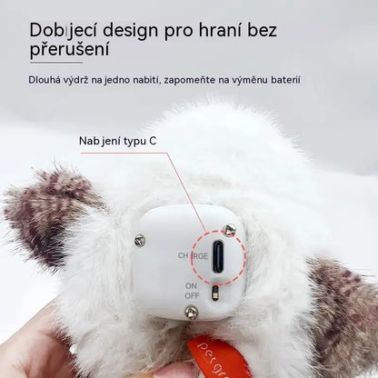 🐦🐥😺Tento plyšový, realisticky vypadající malý ptáček s třepotavým pohybem je hračka ve tvaru kočky, která vydává zvuky a poskytuje domácím mazlíčkům zábavu.