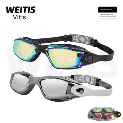 💥【Compra 1 y llévate 1 gratis】Gafas de natación impermeables y antivaho de alta definición, artículos de natación para hombres y mujeres.