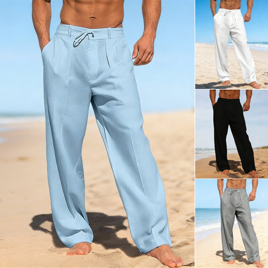 🔥【S-3XL】Pantalones casuales de pierna ancha de moda para hombre 2026