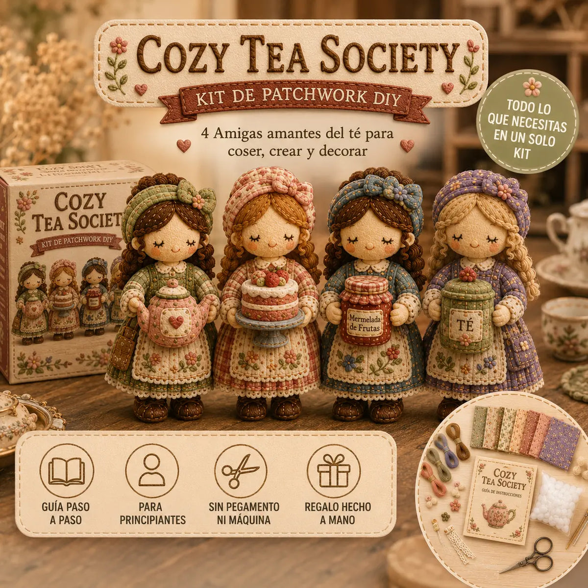 Utolsó nap: Élvezd a 49% kedvezményt! Miniatűr patchwork készlet a Miniature World sorozatból.