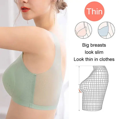 🏆【2 sady po 6 kusech】720 Kč【40-120KG】2026, Bezešvá push-up podprsenka z ledového hedvábí