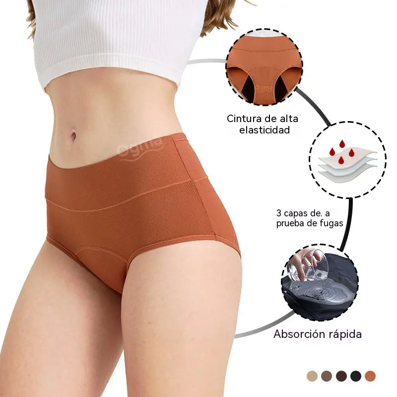 【Juego de 5 piezas】【XS-5XL】Nueva ropa interior de algodón de alta calidad para mujer, de talle medio, color liso, tallas grandes, transpirable y con una entrepierna más amplia.