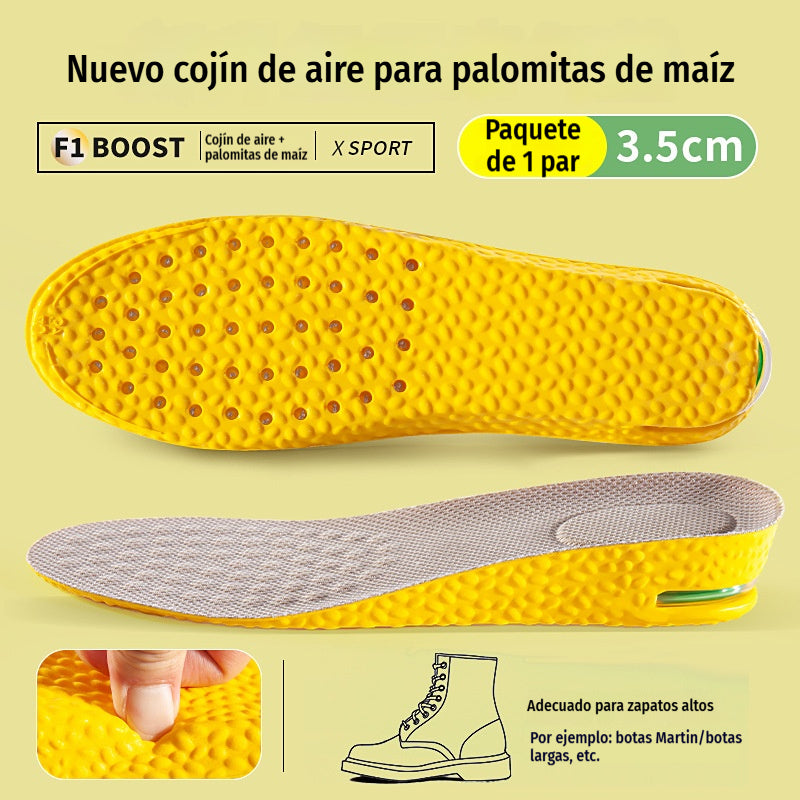 💥【Compra uno y llévate otro gratis】2 pares 👟Plantillas cómodas con cojín de aire y efecto de aumento de estatura 📈