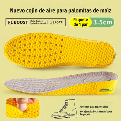 💥【Compra uno y llévate otro gratis】2 pares 👟Plantillas cómodas con cojín de aire y efecto de aumento de estatura 📈
