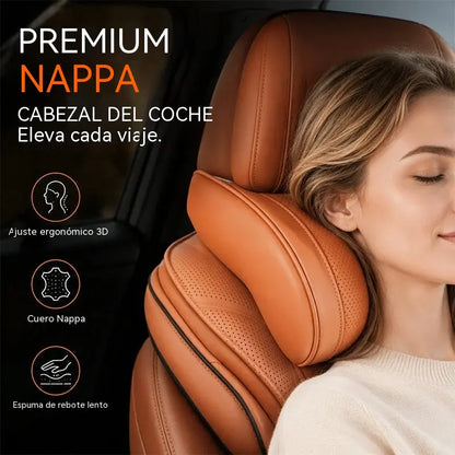 🚗💤 ¡Alivia la fatiga al conducir! Almohada universal de espuma viscoelástica para el cuello y el reposacabezas del coche, cojín ergonómico para viajes largos por carretera.