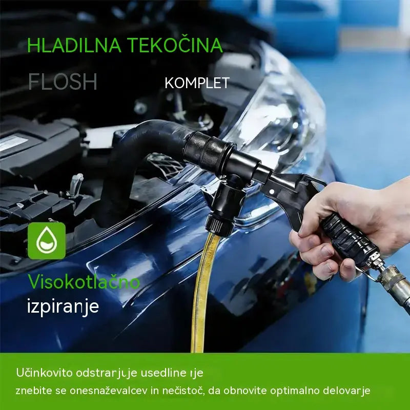 Pnevmatska pištola za izpiranje hladilnega sistema in čiščenje hladilnika