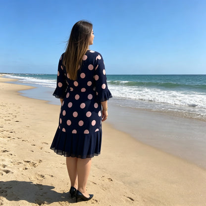 💟【S-5XL】👗 Nuevo vestido de moda, diseño clásico, elegante y sencillo.