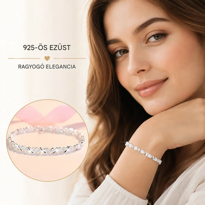 💖Új divatos 925 sterling ezüst női karkötő🍀