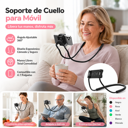 【50%OFF】Soporte universal multifuncional para colgar en el cuello para teléfono móvil.