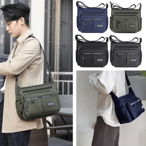 Bolso casual para hombre de gran capacidad, ligero e impermeable
