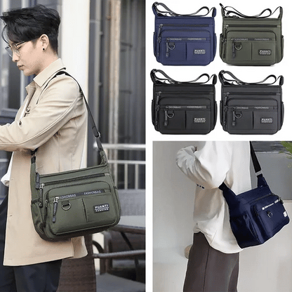 Bolso casual para hombre de gran capacidad, ligero e impermeable