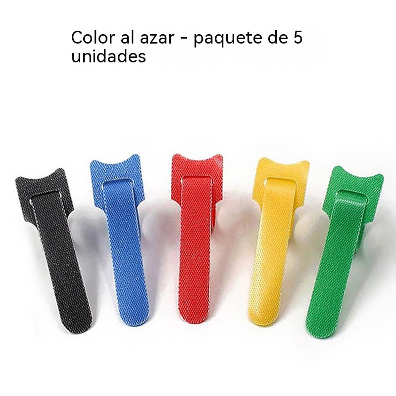 🔥【Paquete de 50】Bridas de velcro multiusos para cables, que se pueden usar para asegurar cables de datos y cables de carga, y son reutilizables.