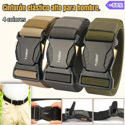 【120cm】Nuevo cinturón elástico alto para hombre（Imprescindibles para hombres）