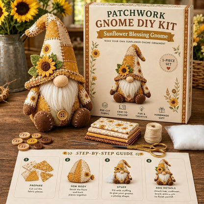 Kit creativo para hacer muñecos enanos: proyecto de costura hecho a mano, desarrolla habilidades manuales, divertida actividad familiar.