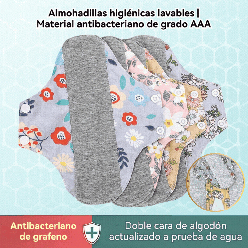 🔥Oferta por tiempo limitado🌈Toallitas antibacterianas lavables de algodón y grafeno