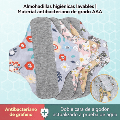 🔥Oferta por tiempo limitado🌈Toallitas antibacterianas lavables de algodón y grafeno