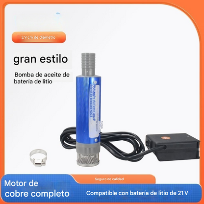 【Bomba de aceite eléctrica】Nueva bomba de aceite con batería de litio Denaqi, 21 V, bomba de aceite y agua de doble uso, batería de litio
