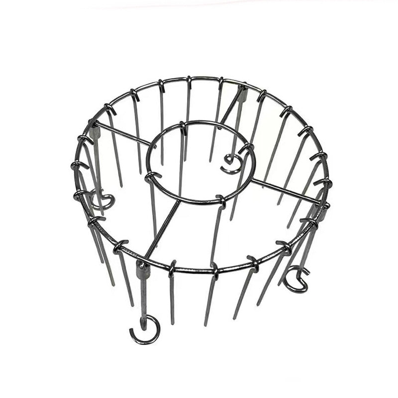 🔥¡Nuevo producto estrella!❤️‍🔥 Parrilla redonda de acero inoxidable para horno con brochetas
