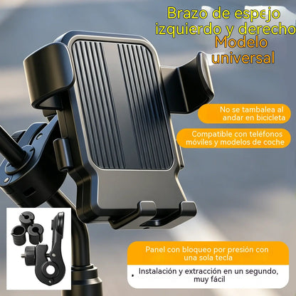 🚴 Soporte para teléfono de motocicleta con agarre seguro