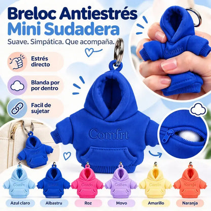 👕🧶 Llavero de edición limitada: mini pelota antiestrés con diseño de sudadera con capucha ✨