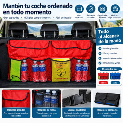 ⏳Oferta por tiempo limitado⏰Bolsa organizadora colgante para maletero de coche – Gran capacidad, ahorra espacio y tejido Oxford duradero🚗