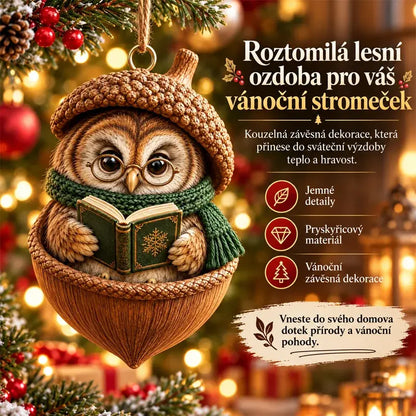 🎉【Kúpte 6 kusov a získajte 6 kusov zadarmo!】12 kusov len za 23 €🤩 🎁Nový 2D akrylový vánoční design se zvířaty ve tvaru šišky