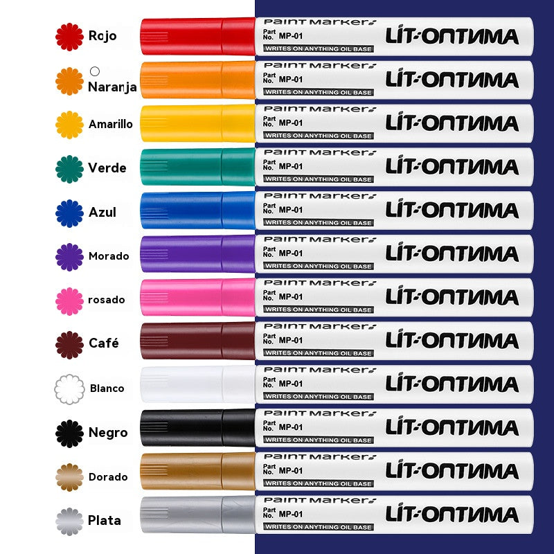 🔥【12 piezas 25 euros】Rotulador de pintura para neumáticos de coche resistente al agua/rotulador de pintura metalizada