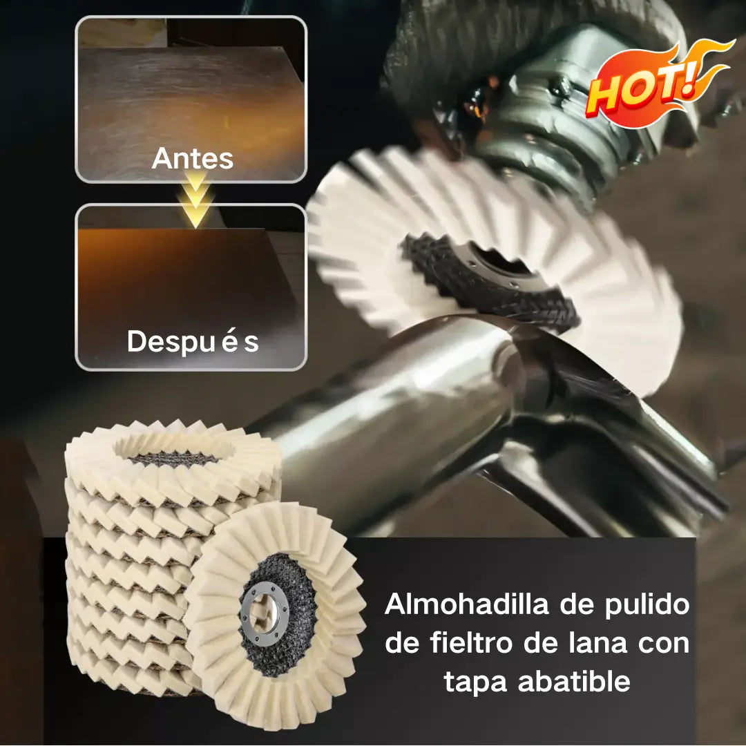 🔥【Oferta por tiempo limitado】🔥【5 piezas】 hoja de pulido de espejo de rueda de pulido de lana