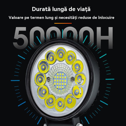 💡🚨【Compra 2 y llévate 2 gratis】Faros LED redondos de 99 W para coches modificados, faros auxiliares para vehículos todoterreno
