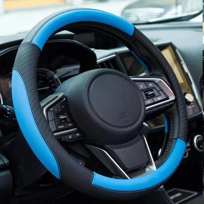 👍🔥Funda de volante de cuero genuino - Funda universal para volante de coche, antideslizante, duradera