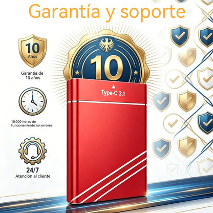 📱💻🔥 Disco Duro Portátil de Gran Capacidad 16TB/32TB/64TB/128TB – Compacto y Súper Rápido