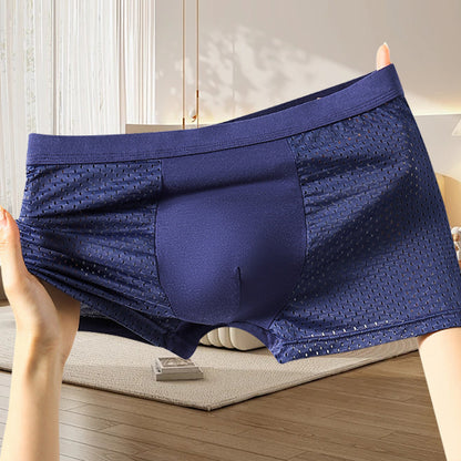 🔥【30%OFF】Calzoncillos bóxer de malla transpirable y cómodos para hombre