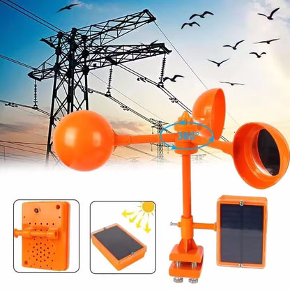 🔥Repelente de pájaros por voz impulsado por viento solar, imprescindible para granjas o huertos