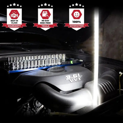 Linterna magnética flexible tipo bastón para reparación de automóviles, adecuada para iluminar espacios reducidos.