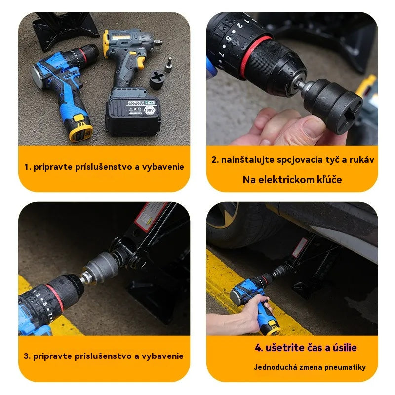Llave de tubo especial para gatos y taladros eléctricos
