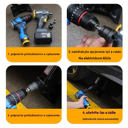 Llave de tubo especial para gatos y taladros eléctricos