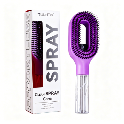 30%OFF🔥Un peine con función de pulverización de un solo botón para evitar eficazmente que el cabello se enrede.