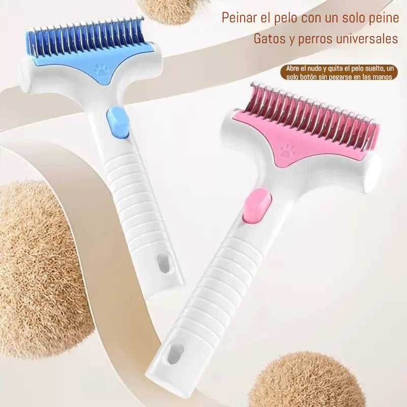 【Juego de 4 piezas】Solo 25 euros🐕🐈Peine desenredante para mascotas, para gatos y perros, para eliminar el pelo suelto.