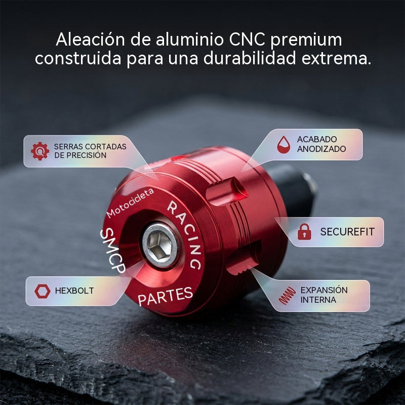 Tapones para los extremos de los puños del manillar de la motocicleta