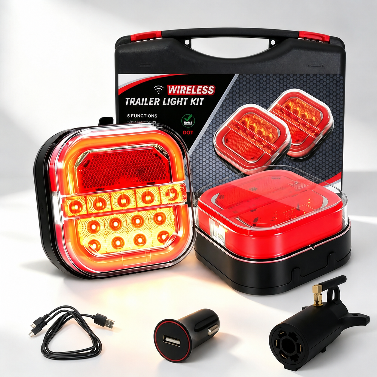 【Universal 12V/24V】 Luces LED para remolque de coche